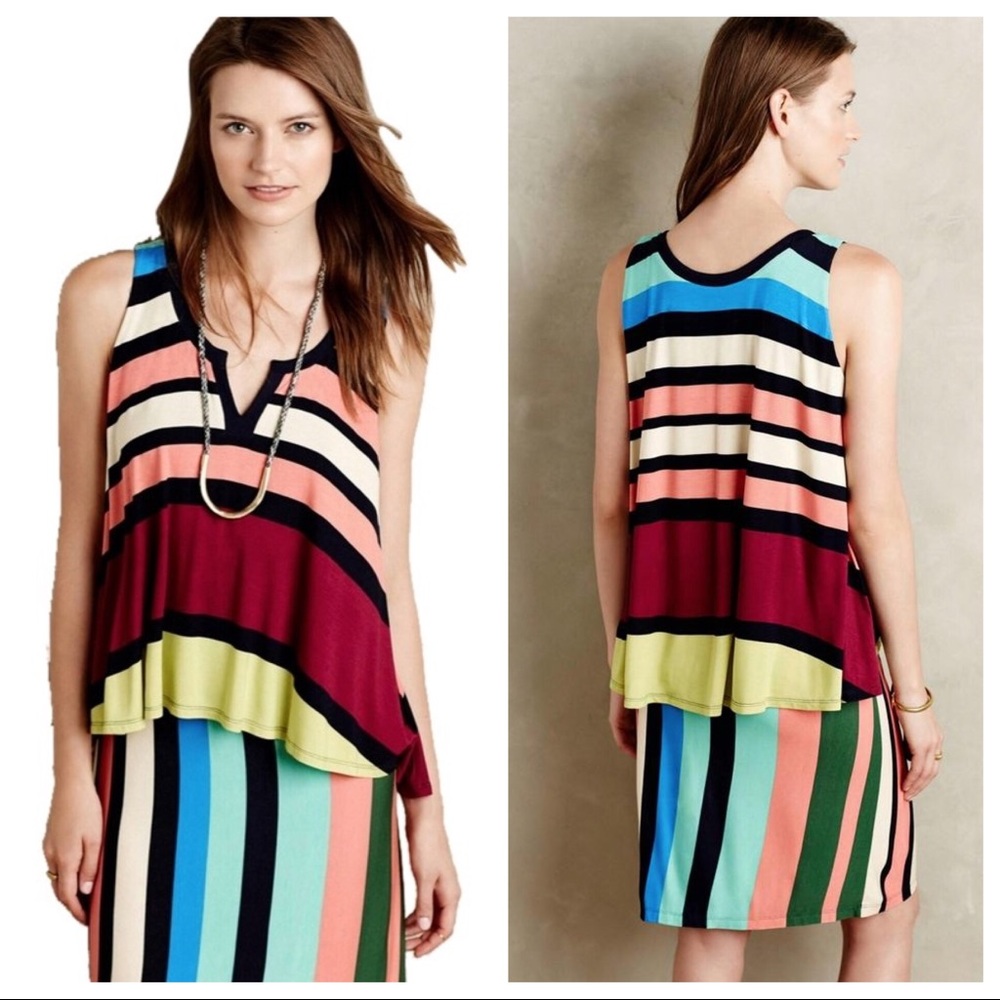 Anthropologie Maeve Layered Davina Dress